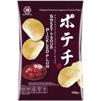 Koikeya Knabberei, Koikeya Kartoffelchips mit Umeboshi Vinegar Geschmack Japanisch 100g