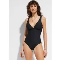 bonprix Badeanzug mit Medium Shape-Passform, formgebendes Material, sportlicher Stil