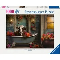 Ravensburger Puzzle The cow in the bathtub, 1000 Puzzleteile, Made in Germany