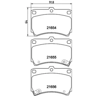 Hella Bremsbel?ge vorne Kia Rio Mazda 121 323 Demio