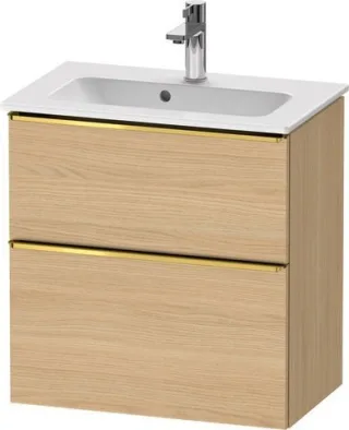 Duravit D-Neo Waschtischunterbau wandhängend Natur Eiche Matt 610x372x625 mm - DE4368034300000 DE4368034300000