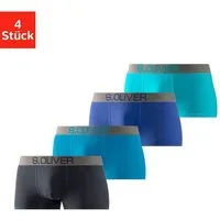 s.Oliver Hipster (Packung, 4-St) knapp sitzende Boxershorts für Herren aus Baumwoll-Mix