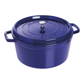 Staub La Cocotte Cocotte 30 cm, rund, Dunkelblau, Gusseisen