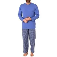Trend by Normann Pyjama Herren Schlafanzug lang mit Flanell Hose - auch in Übergrößen