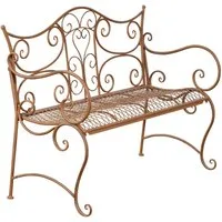 CLP Gartenbank 2-Sitzer Eisenbank Tara, romantische Metallbank