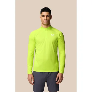 Castore Adapt 1/4 Zip Top Polyester Herren Grünes Activewear T-Shirts