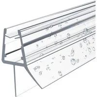 EMKE Duschdichtung Ersatzdichtung Wasserabweiser Duschdichtung für 4-6 mm Glastür, L: 60 cm, (1-St., Faltbare einseitige Badewannenabtrennung), Schwallschutz Duschkabine, Abdichtung für Ihre Duschtür