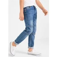 bonprix Regular-fit-Jeans robuste Verarbeitung an Kniepartie und Beinenden, 5-Pocket-Look