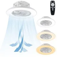 FIVMEN Deckenventilator Deckenleuchte 36W mit LED Beleuchtung Lüfterlampe, Deckenleuchte Ventilator Dimmbar