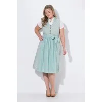 Ulla Popken Dirndl Dirndl Stehkragen V-Ausschnitt