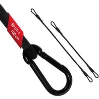 ECENCE Spanngurt 2x Spanngummi mit Karabiner 1x 100cm + 1x 80cm in (2-St)