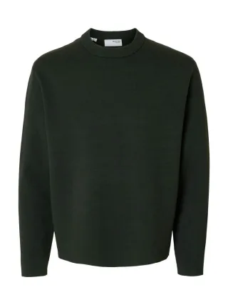 Selected - Relaxed Pulover: Slhteller grün - Gr. - S