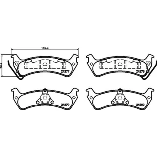 Hella Bremsbacken Hyundai Getz