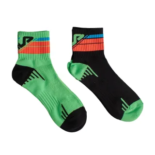 Pack-2 Sport Viertelsocken F9057 für Herren und Damen