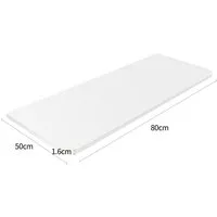 JEOBEST Klapptisch Wandklapptisch Esstisch Küchentisch Schreibtisch, Esszimmertisch, Wandmontiert, 80 x 50 x 1,6 cm