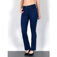 ESRA Bootcut-Jeans Damen Bootcut Jeans High Waist Schlaghose weite Jeans bis Übergröße B7