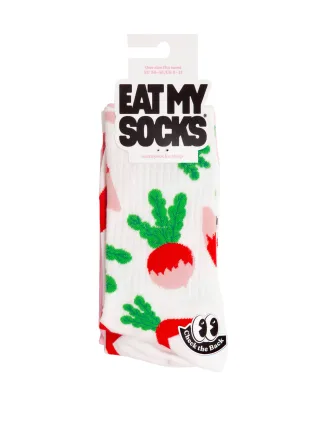 eat my socks - Socken - SAFLATRDSH weiß - Gr. - OS