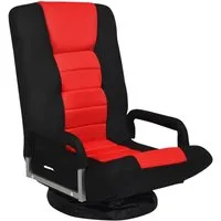 COSTWAY Relaxsessel, Bodensessel mit verstellbarer Rückenlehne,drehbar