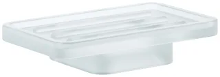 Grohe Seifenschale Selection Cube 40806 für Halter davinci satin weiss, 40806000 40806000