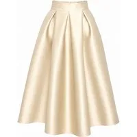 Mississhop A-Linien-Rock Damen Abendlicher Maxirock – eleganter Anlass Rock, formstabil, S/M