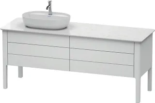 Duravit Luv Konsolenwaschtischunterbau bodenstehend Weiß Seidenmatt 1733x570x743 mm - LU9568L3636 LU9568L3636