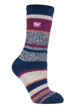 Heat Holders - Gemusterte warme Damen-Winter-Thermosocken 4-8 UK