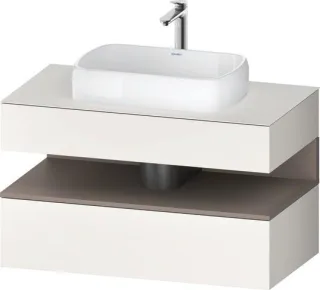 Duravit Qatego Konsolenwaschtischunterbau wandhängend Weiß Supermatt 1000x550x600 mm - QA47310438400 QA4731043840000