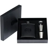 FC Bayern München Trinkflasche FC Bayern München Flachmann Set Silber I Fußball I Geschenkset