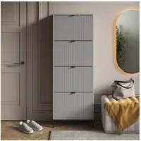 Vicco Schuhkipper Eliza, Grau, 60 x 168 cm mit 4 Klappschubladen (1 St)