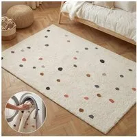 HANSE Home Kinderteppich Pippo, rechteckig, Höhe: 10 mm, Waschbar, Handgemacht, Baumwolle, Rutschfest Spielteppich Kinderzimmer