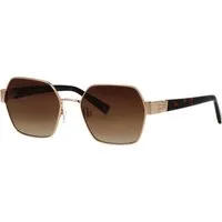 BRENDEL eyewear Sonnenbrille Modell 905065 Form Hexagon, Logoschriftzug auf Bügel, Metallfassung