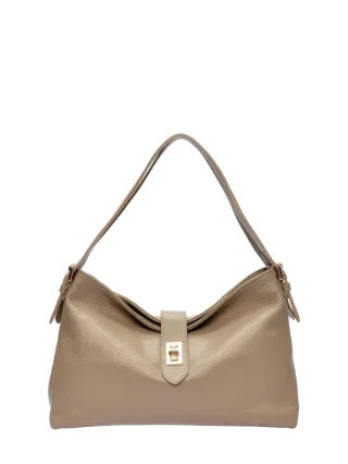 Anna Luchini Beige Rindsledertasche