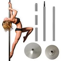 TRUTZHOLM Pole Dance Stange Pole Dance Tanzstange 220-274 cm Tabledance Static&Spinning Funktion