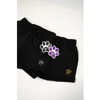 LEMONI Sweatshorts Schwarze Shorts für Mädchen Elastikbund mit Tunnelzug