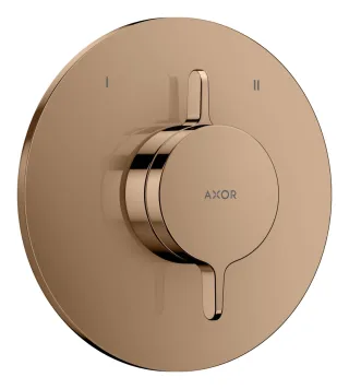 Hansgrohe Mischer Unterputz AXOR One für 2 Verbraucher polished red gold, 48415300 48415300