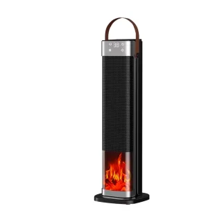 Tevorex Portable Flame Space Heater 2000W Electric Heater with Remote Control 12H Timer PTC Ceramic Heating Safety Heat