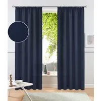 OTTO home Vorhang Raja, Gardinen mit Kräuselband, Vorhänge Wohnzimmer (2 St), Kräuselband, blickdicht, Polyester, 2er-Set, Bestseller, einfarbig, modern, pflegeleicht, Mikrofaser