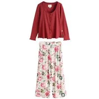 LAURA ASHLEY Pyjama Laura Ashley Langarm-Schlafanzug, Pointelle (2 tlg)