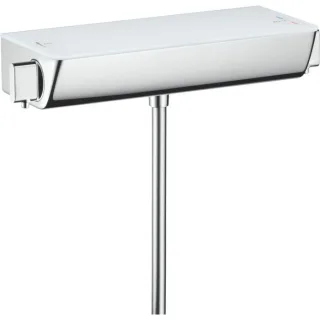 hansgrohe Select Wannen Thermostat 13141000 Ecostat, chrom, Aufputz, mit ESG-Ablage