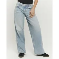 Tally Weijl Low-rise-Jeans SPADEDODA aus hochwertigem Baumwoll-Lyocell-Mix, tief geschnitten in weitem Fit
