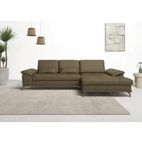 OTTO home Ecksofa Costello L-Form, B: 301cm, Sitztiefen & Armteilverstellung, Federkern, 3 Nierenkissen, optional Schlaffunktion & Bettkasten
