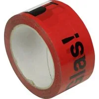 DMG Umzugskarton Signalklebeband Vorsicht Bruchgefahr 5,5 cm x 66