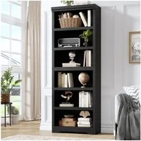 GarveeMore Bücherregal 175cm Bücherregal 6 Etagen offenes Bücherregal verstellbar