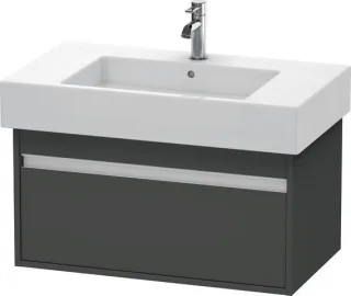 Duravit Ketho Waschtischunterbau wandhängend Graphit Matt 800x455x410 mm - KT669004949 KT669004949