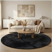 Snapstyle Hochflor-Teppich Super Soft Hochflorteppich Livorno Rund, Rund, Höhe: 17 mm