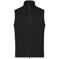 James & Nicholson Softshellweste Klassische Herren Softshellweste im sportlichen Design JN1170 Wind- und wasserdichte Softshellweste aus recyceltem Polyester
