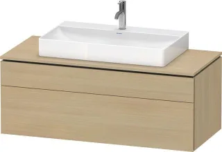 Duravit L-Cube Konsolenwaschtischunterbau wandhängend Mediterrane Eiche Matt 1220x550x482 mm - LC488 LC4882071710000