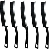 Montegoni Reinigungsbürsten-Set 5er Pack Fugenreinigungsbürste – Harte Borsten für Ritzen, Küche, Badezimmer, Fensterrahmen, Bodenfugen, Fliesen, Ecken und Ritzen, Fensterschienen, Arbeitsplattenränder, Fußleisten, (Reinigungsbürsten-Set, 5 stuck Fug