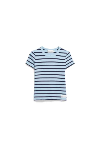 Armedangels - KARDAA STRIPES T-SHIRT blue glow-tinted navy - Gr. - S