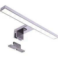 Maxkomfort LED Spiegelleuchte Badezimmer, 30/60cm, schwarz/weiß/chrom/acryl - IP44, LED fest integriert, Neutralweiß, Moderne Badbeleuchtung, Schranklicht, Schminklicht, ohne Schalter